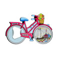 Nida bicycle shaped magnet bottle opener